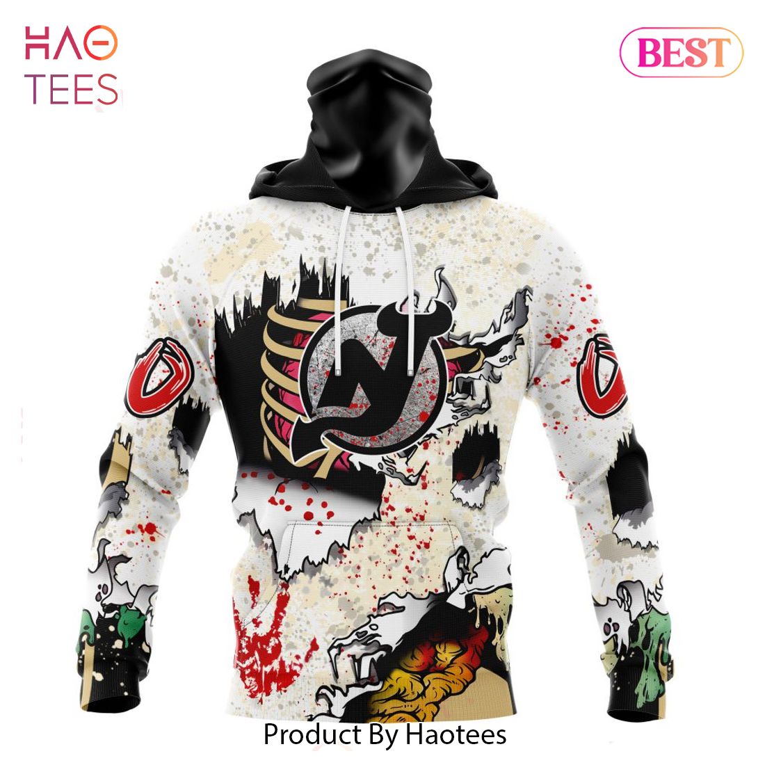 BEST NHL New Jersey Devils Special Zombie Style For Halloween Jeysey BEST NHL New Jersey Devils Special Zombie Style For Halloween Jeysey
