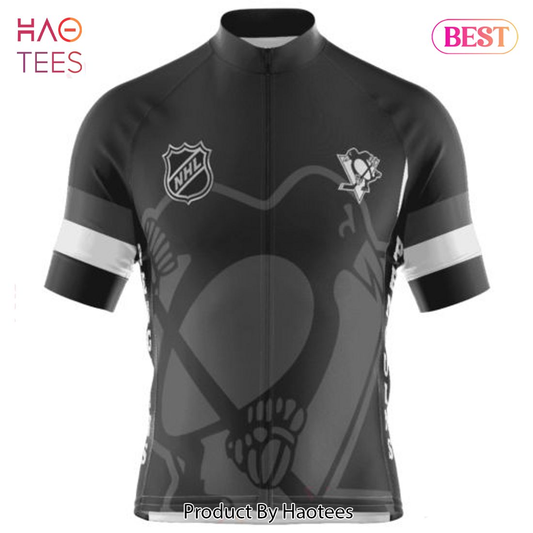 BEST NHL Pittsburgh Penguins Mono Cycling Jersey Jeysey