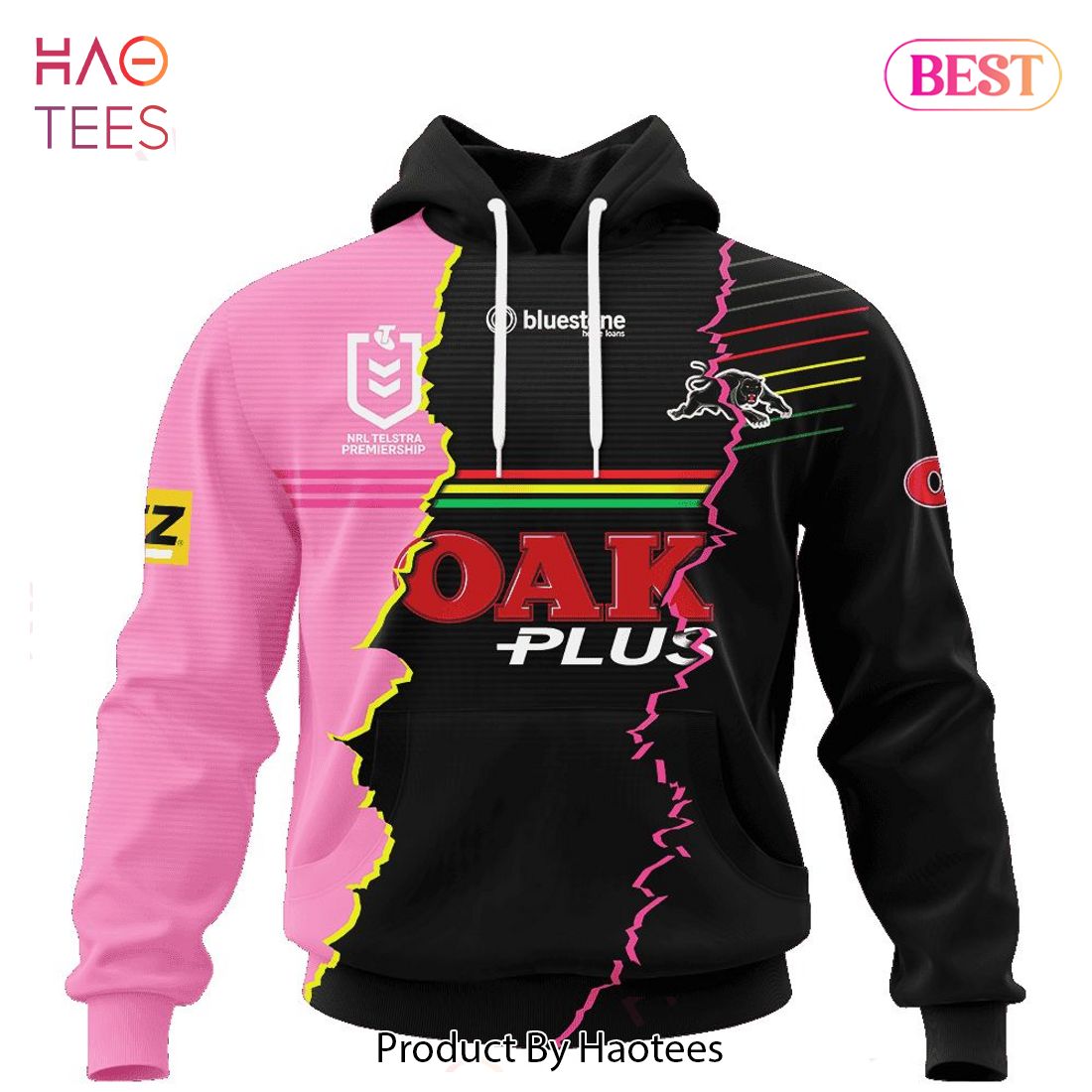 NRL Penrith Panthers Combo 3D Hoodie And Long Pants All Over