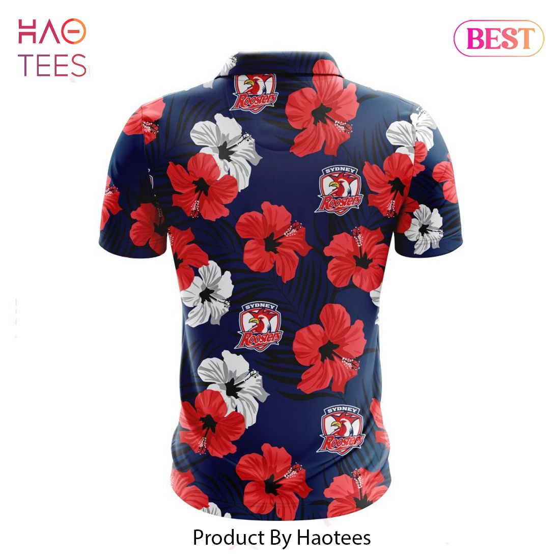 BEST NRL Sydney Roosters Special Aloha Golf Polo Design BEST NRL Sydney Roosters Special Aloha Golf Polo Design