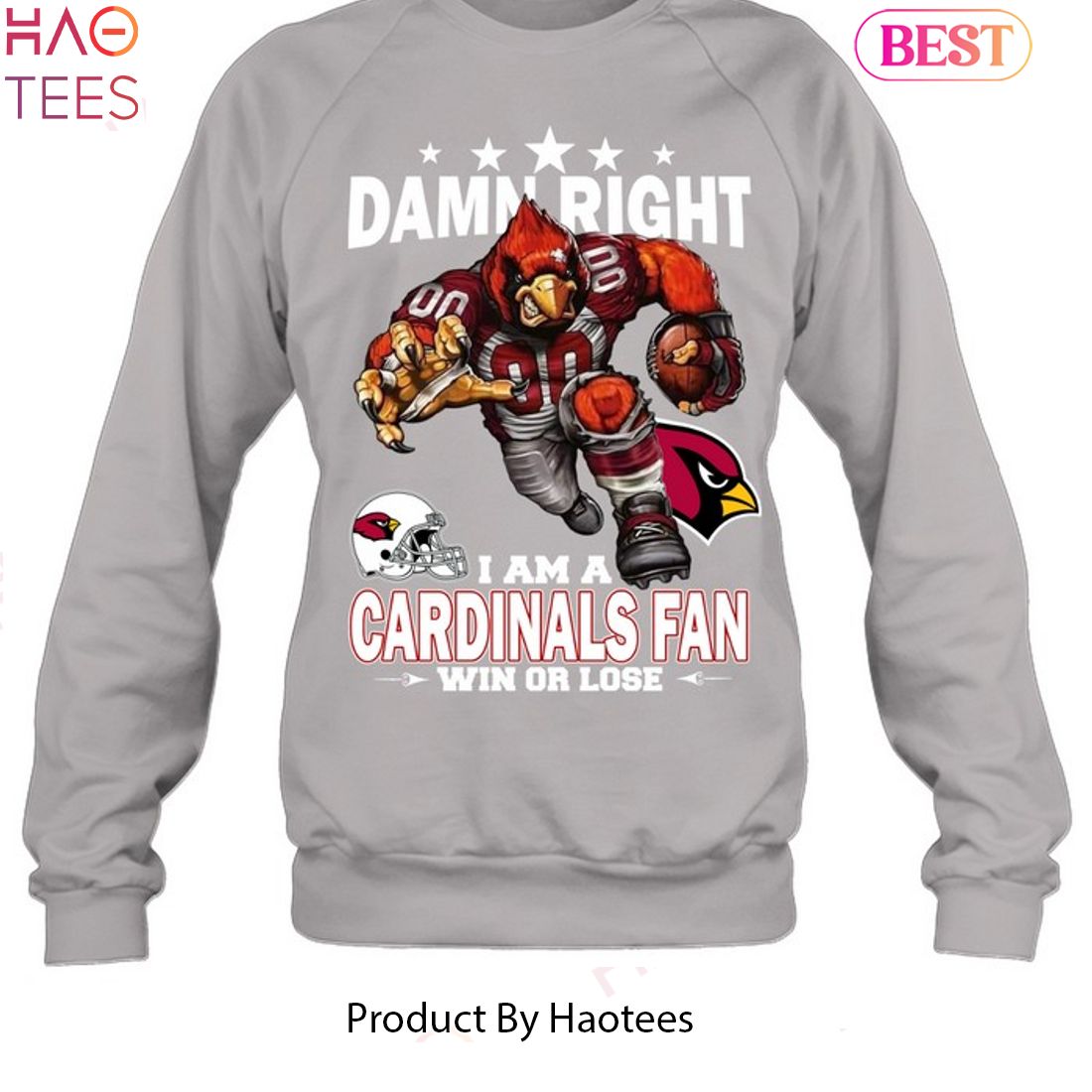 Arizona Cardinals Hoodie longsleve Sweatshirt for fan -Jack sport shop