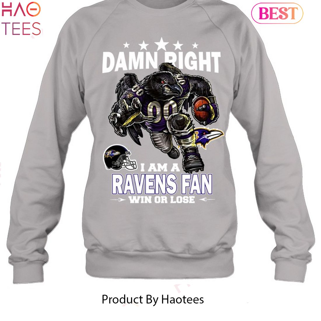 Baltimore Ravens Vintage Style T-Shirt Sweatshirt Hoodie - Fan