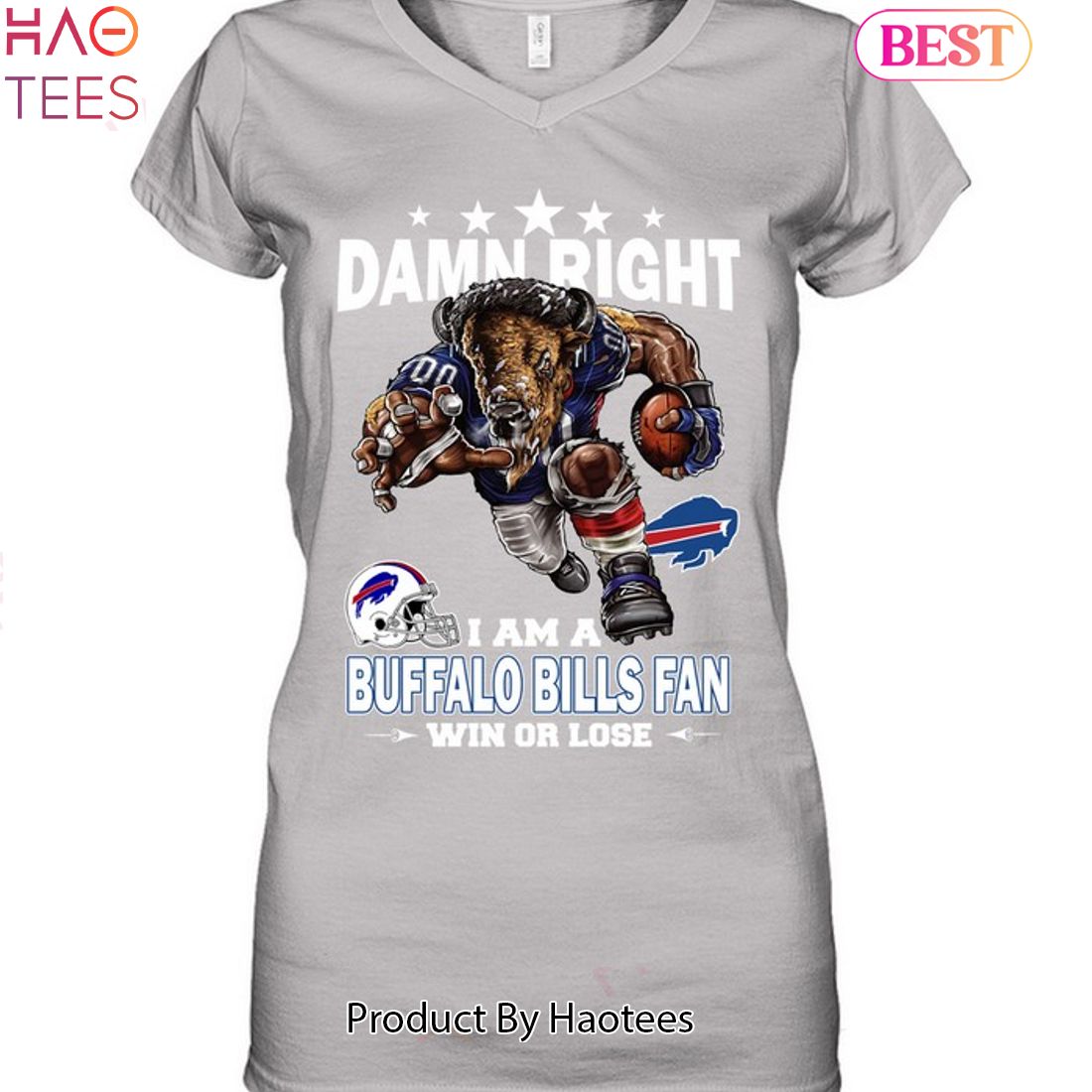NFL Buffalo Bills Baseball Jersey Damn Right I Am A Bills Fan Now And  Forever