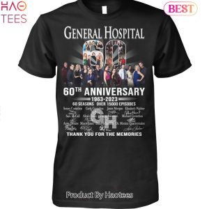 General Hospital 60th Anniversary 1963-2023 Thank You For The Memories Unisex T-Shirt