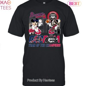 Georgia Bulldogs – Atlanta Braves Year Of The Champion Unisex T-Shirt