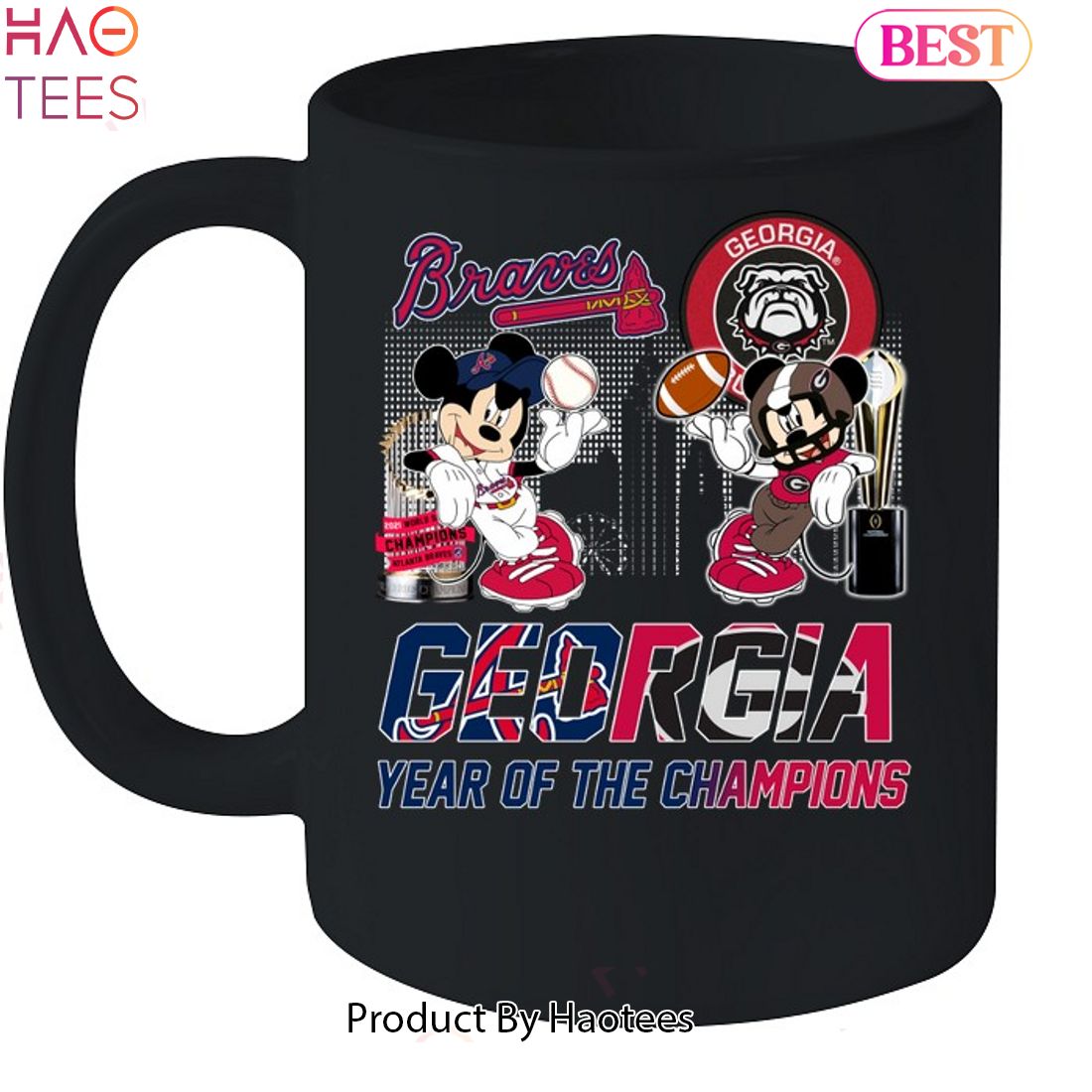 Georgia Bulldogs - Atlanta Braves Year Of The Champion Unisex T-Shirt Georgia Bulldogs - Atlanta Braves Year Of The Champion Unisex T-Shirt