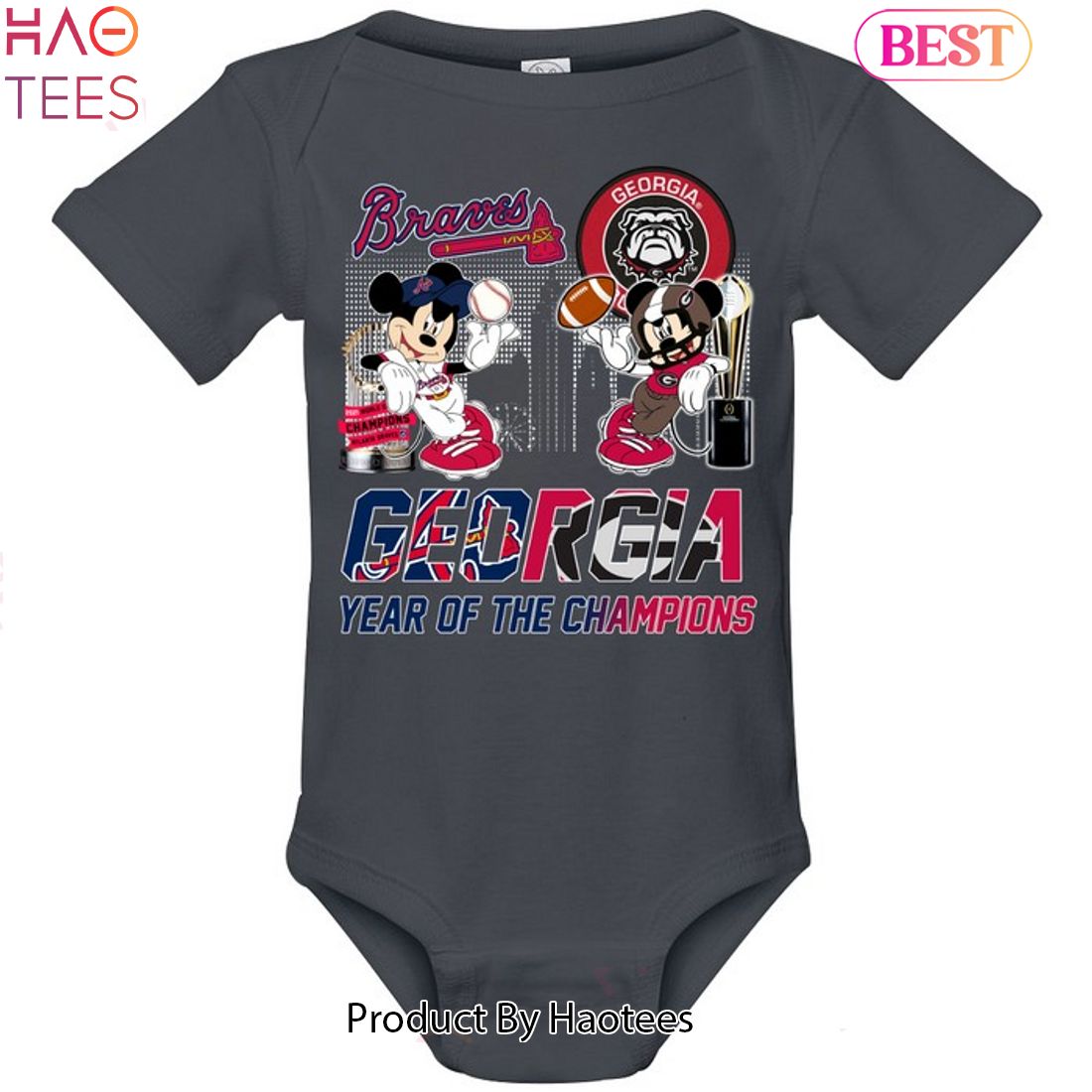 Georgia Bulldogs - Atlanta Braves Year Of The Champion Unisex T-Shirt Georgia Bulldogs - Atlanta Braves Year Of The Champion Unisex T-Shirt