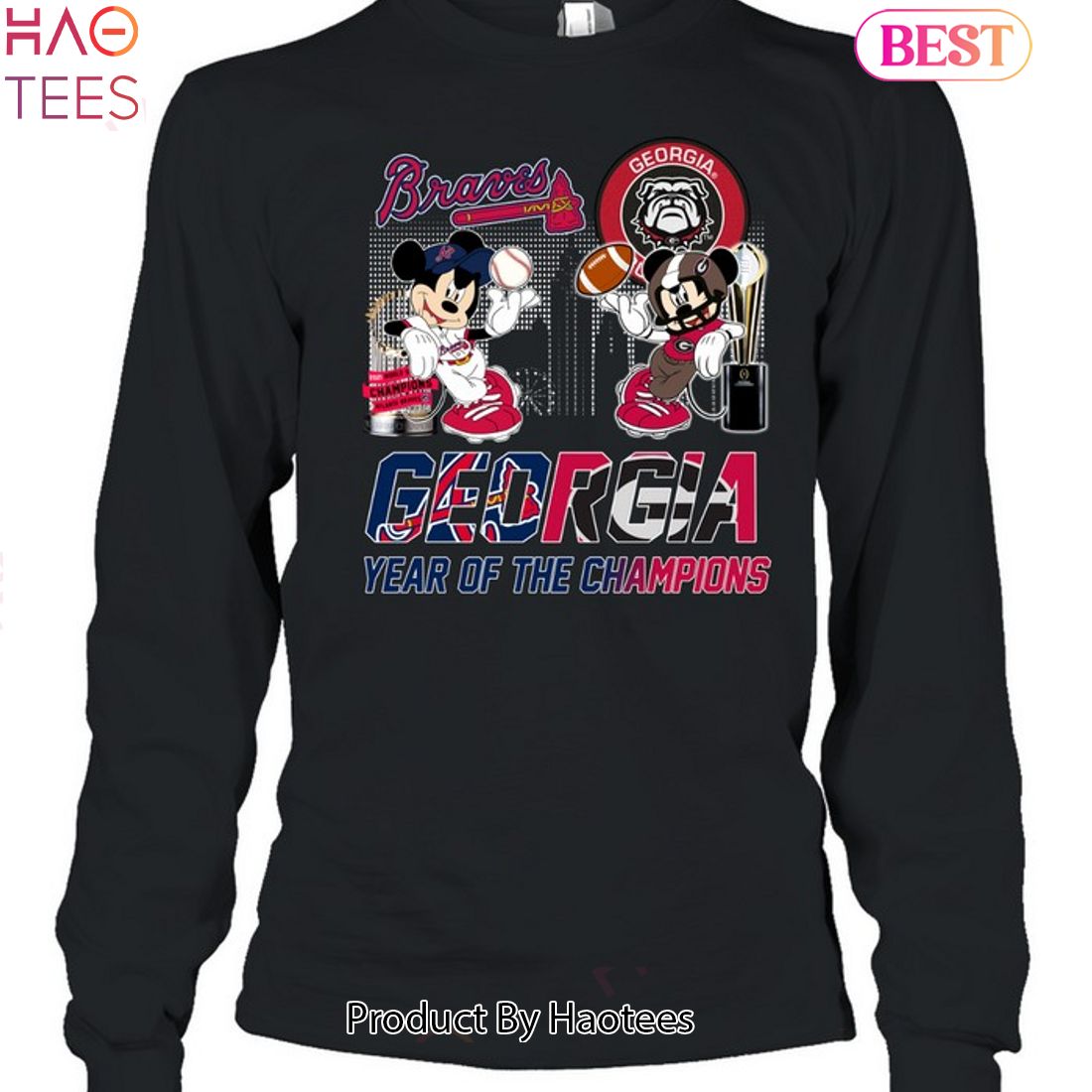 Georgia Bulldogs - Atlanta Braves Year Of The Champion Unisex T-Shirt Georgia Bulldogs - Atlanta Braves Year Of The Champion Unisex T-Shirt