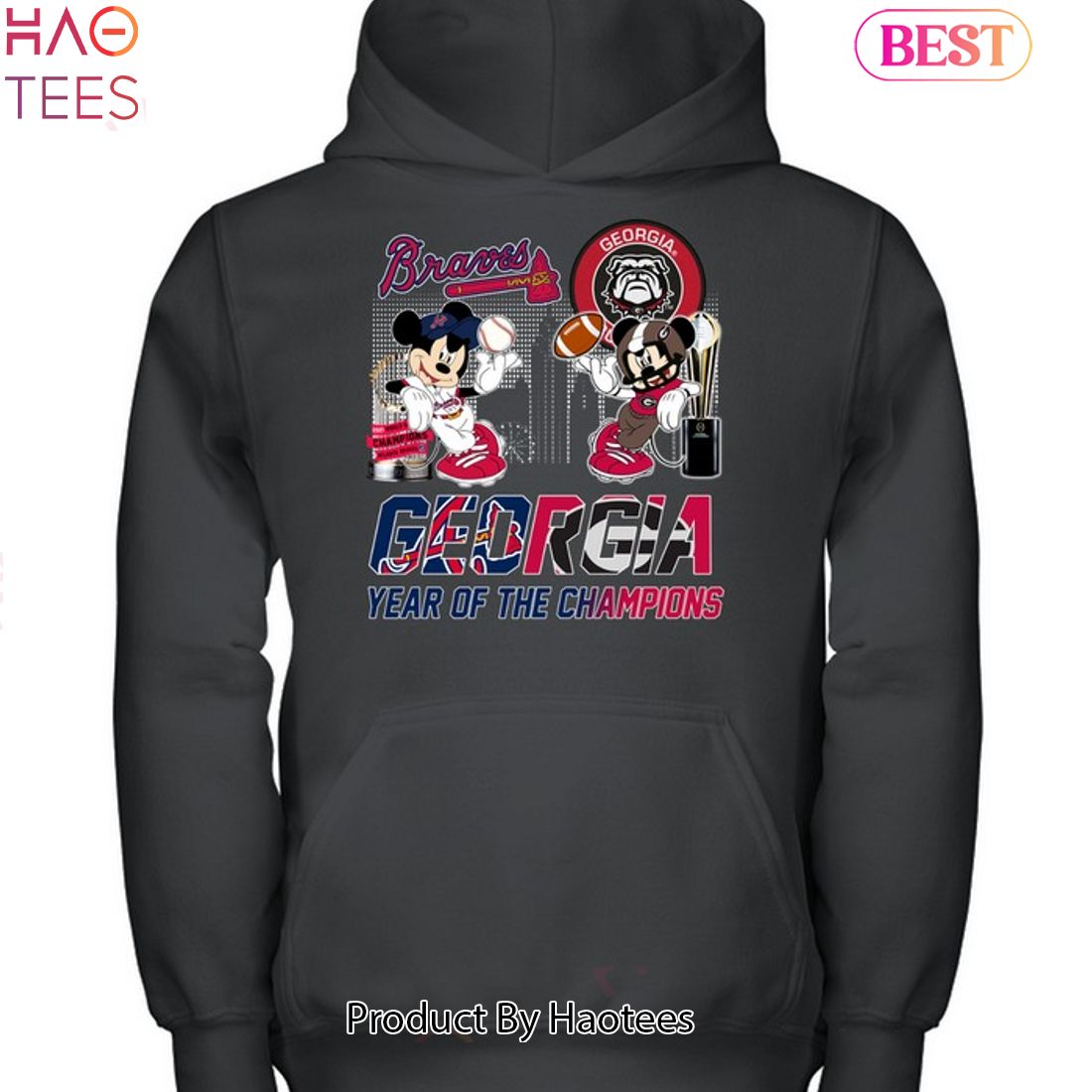Georgia Bulldogs - Atlanta Braves Year Of The Champion Unisex T-Shirt Georgia Bulldogs - Atlanta Braves Year Of The Champion Unisex T-Shirt