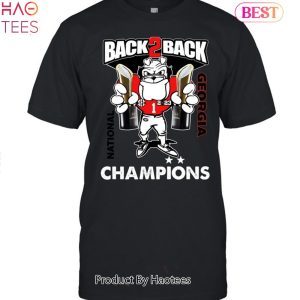 HOT Back 2 Back National Georgia Bulldogs Unisex T-Shirt