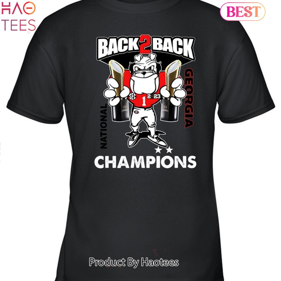 HOT Back 2 Back National Georgia Bulldogs Unisex T-Shirt HOT Back 2 Back National Georgia Bulldogs Unisex T-Shirt
