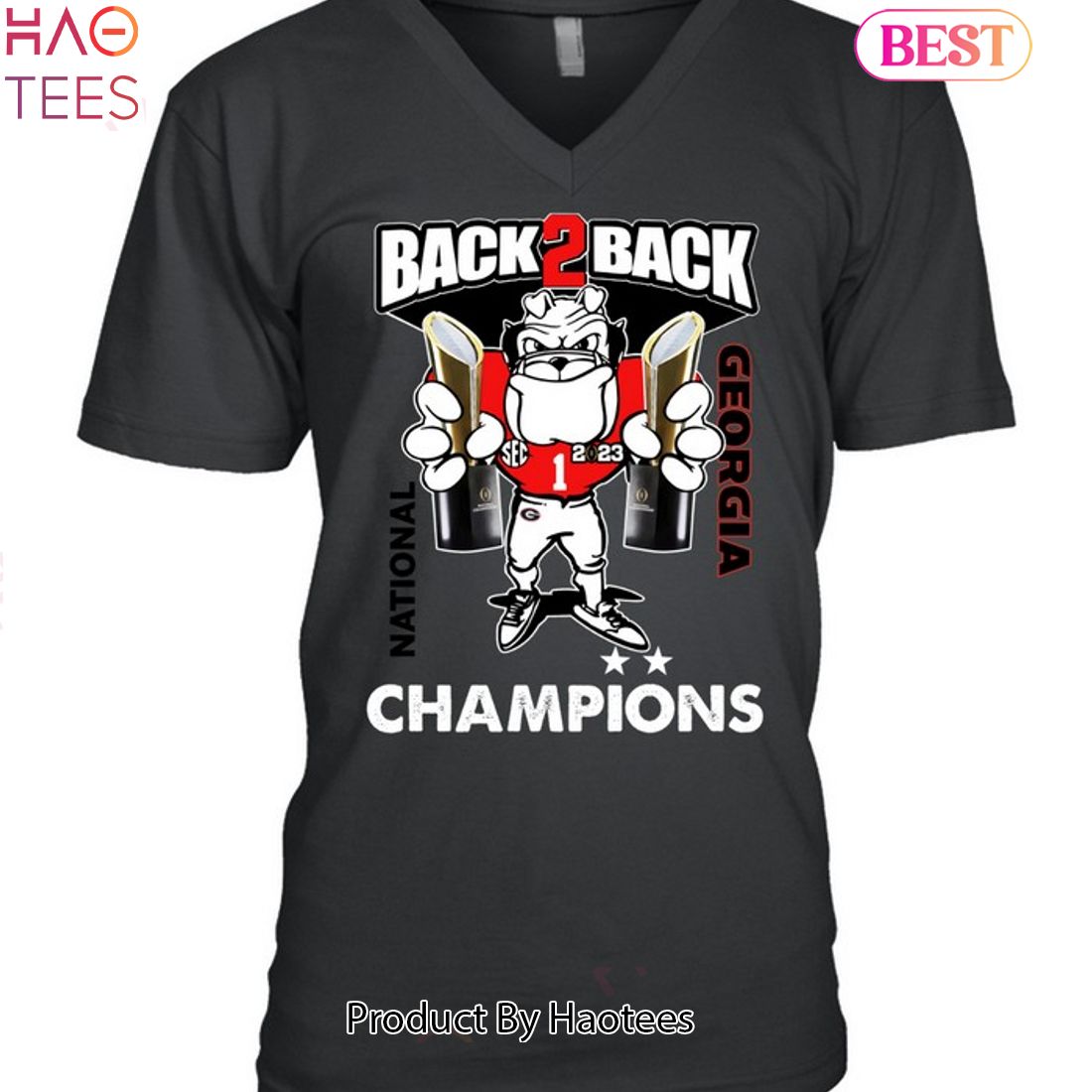 HOT Back 2 Back National Georgia Bulldogs Unisex T-Shirt HOT Back 2 Back National Georgia Bulldogs Unisex T-Shirt