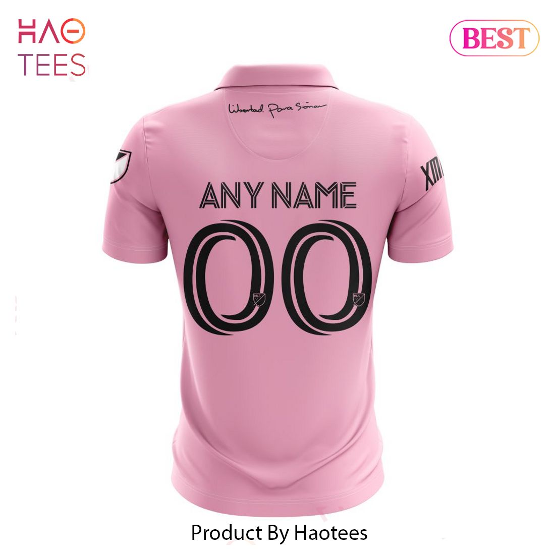 HOT Inter Miami CF Black 2023 Polo HOT Inter Miami CF Black 2023 Polo
