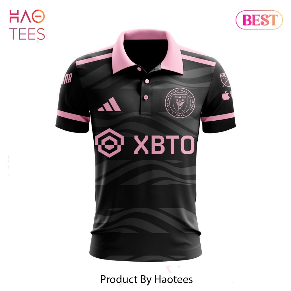 HOT Inter Miami CF Pink 2023 Polo HOT Inter Miami CF Pink 2023 Polo