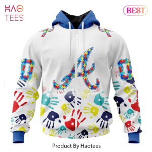 HOT MLB Atlanta Braves Special Autism Awareness Design Hoodie