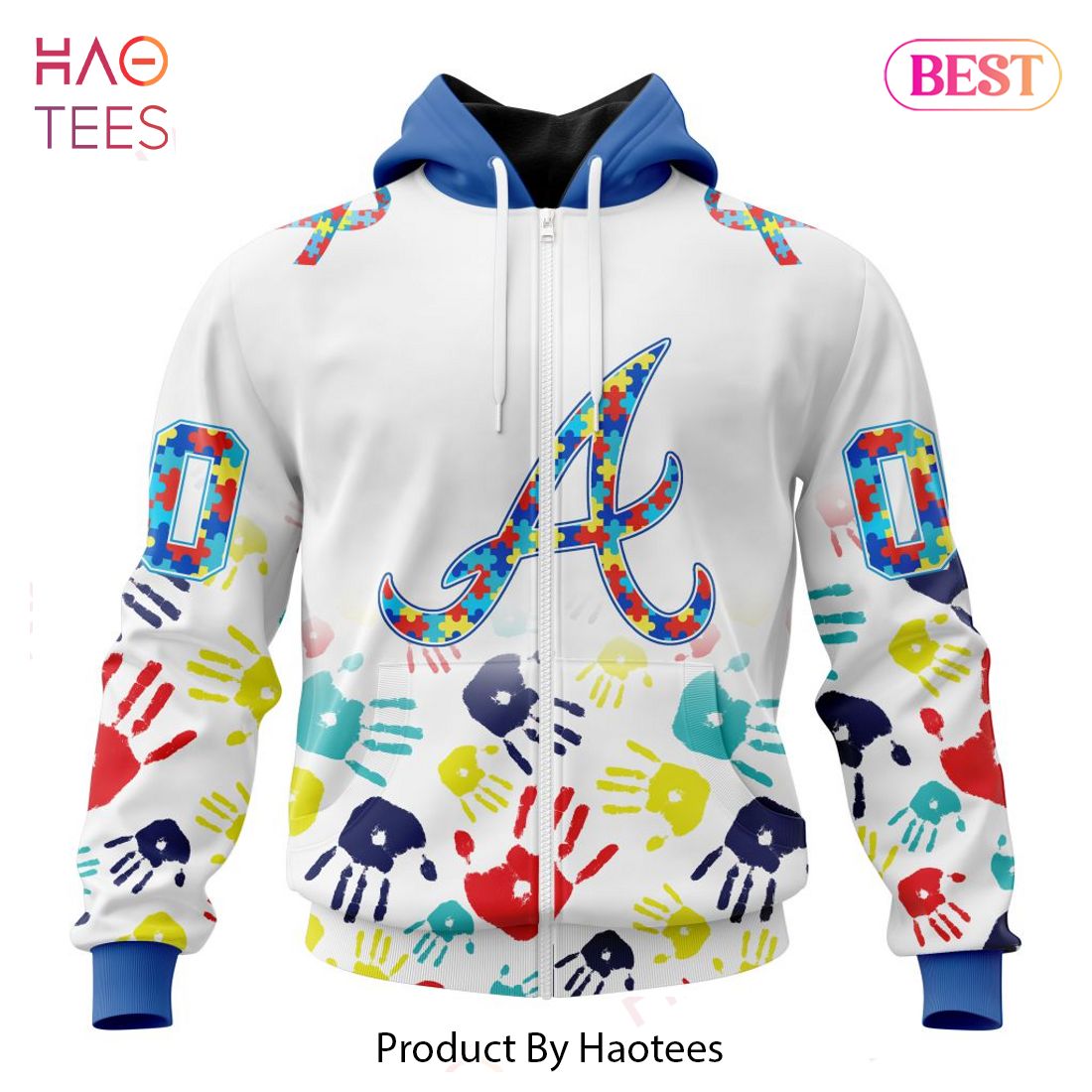 HOT MLB Atlanta Braves Special Autism Awareness Design Hoodie HOT MLB Atlanta Braves Special Autism Awareness Design Hoodie