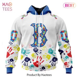 HOT MLB Boston Red Sox Special Autism Awareness Design Hoodie