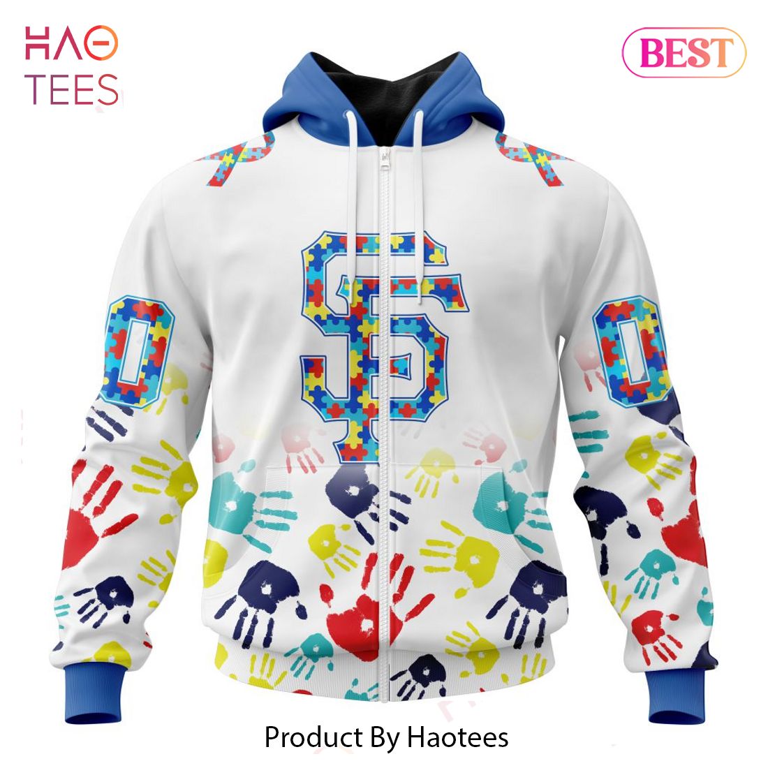 HOT MLB San Francisco Giants Special Autism Awareness Design Hoodie HOT MLB San Francisco Giants Special Autism Awareness Design Hoodie