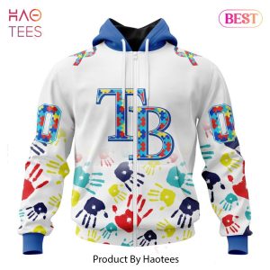 HOT MLB Tampa Bay Rays Special Autism Awareness Design Hoodie