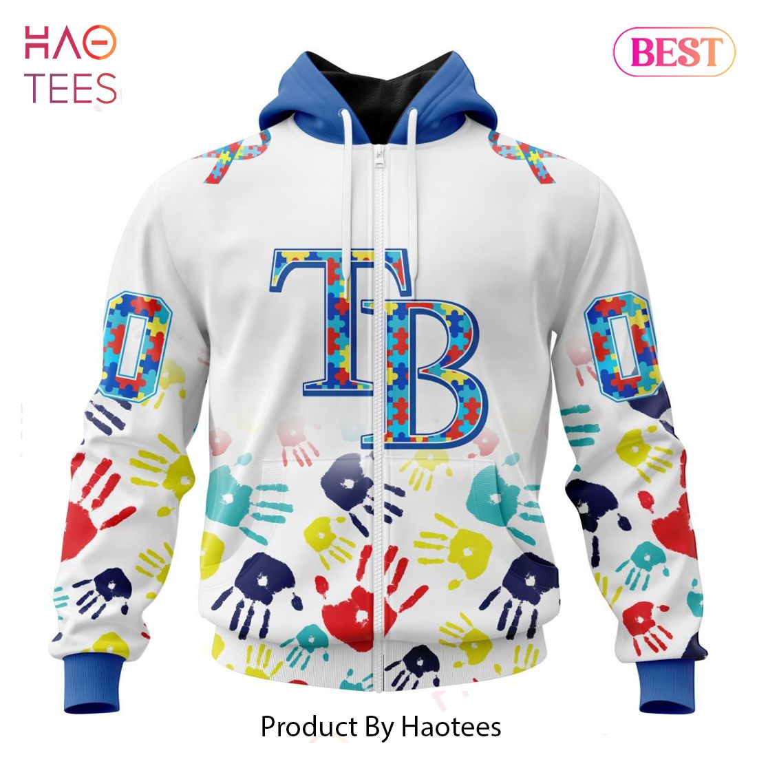 HOT MLB Tampa Bay Rays Special Autism Awareness Design Hoodie HOT MLB Tampa Bay Rays Special Autism Awareness Design Hoodie