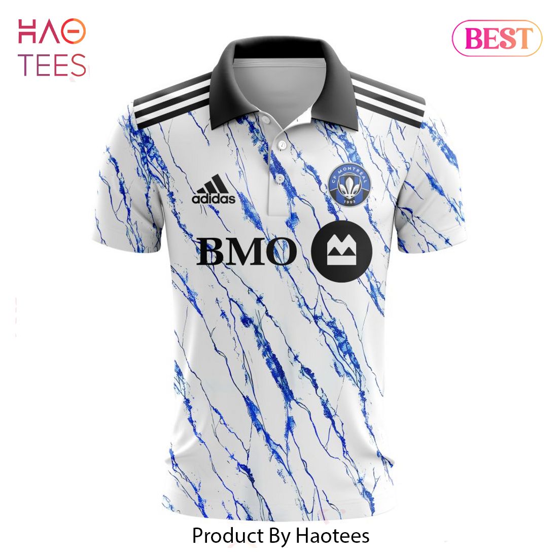 HOT MLS CF Montreal Adidas 2023 Away Custom Polo Luxury Store