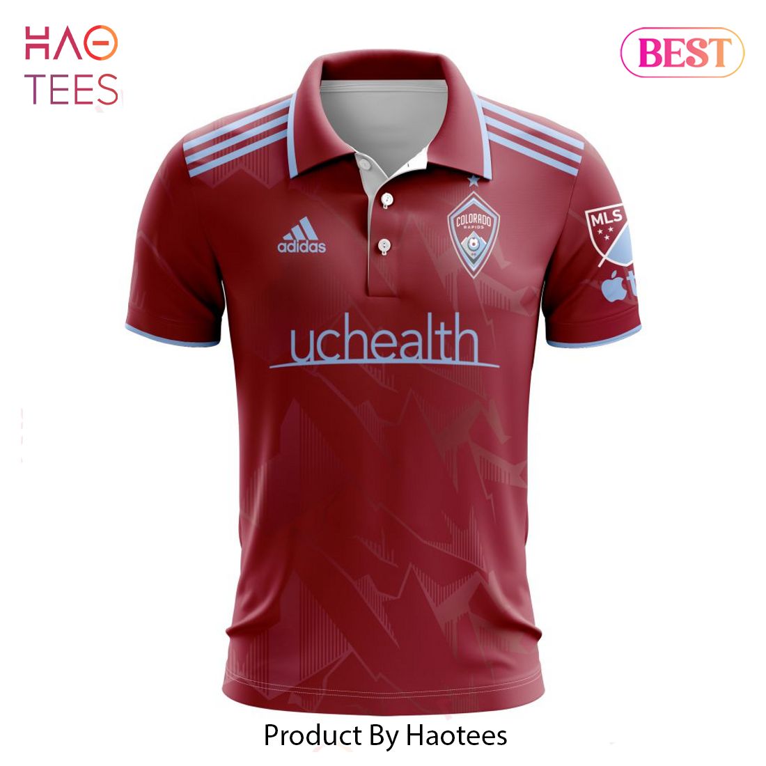 HOT MLS Colorado Rapids 2023 Home Polo HOT MLS Colorado Rapids 2023 Home Polo