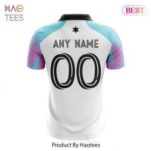 HOT MLS Minnesota United FC 2023 Away The Northern Lights Custom Polo