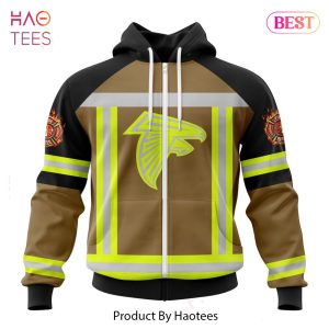 HOT NFL Atlanta Falcons Special FireFighter Uniform Design Hoodie