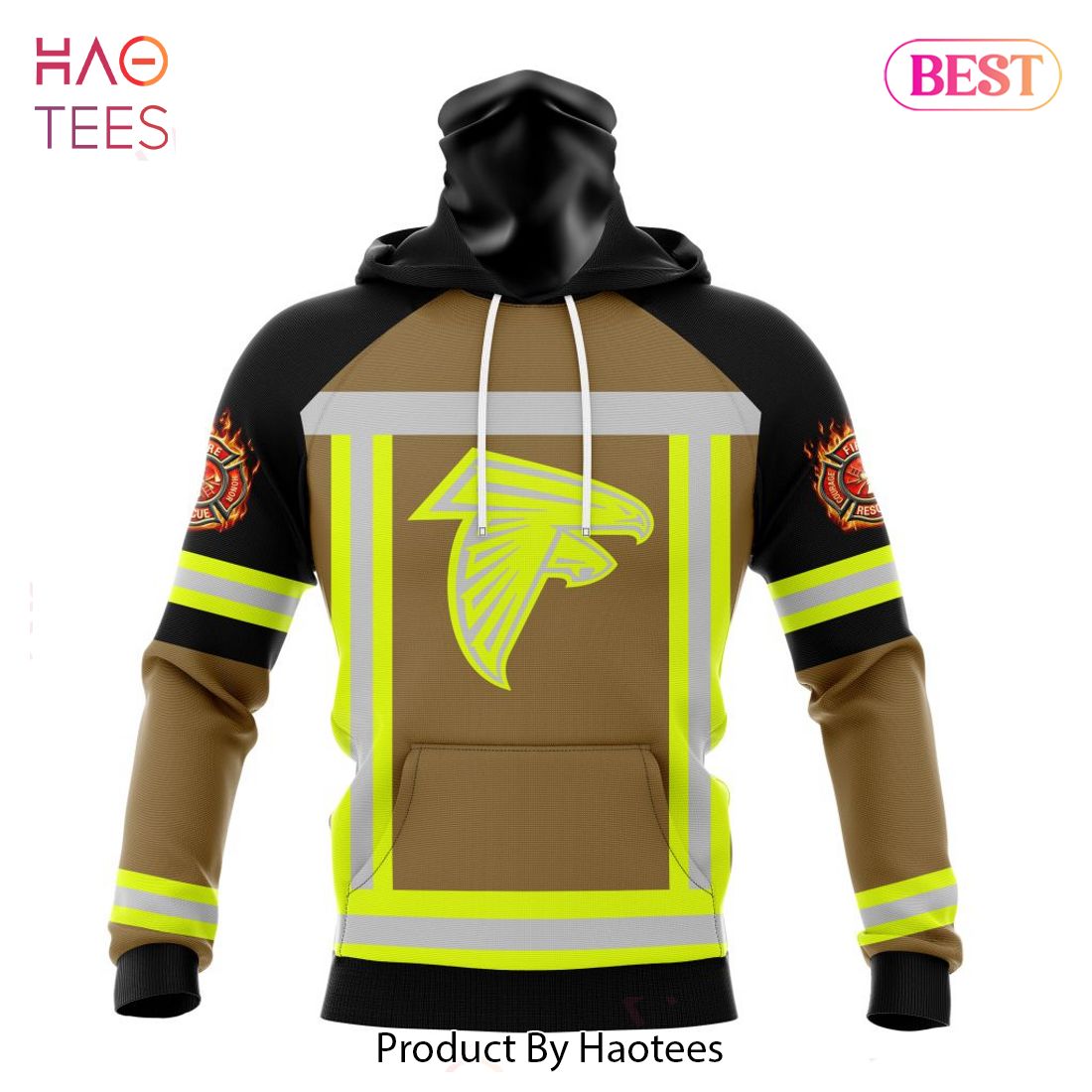 HOT NFL Atlanta Falcons Special FireFighter Uniform Design Hoodie HOT NFL Atlanta Falcons Special FireFighter Uniform Design Hoodie