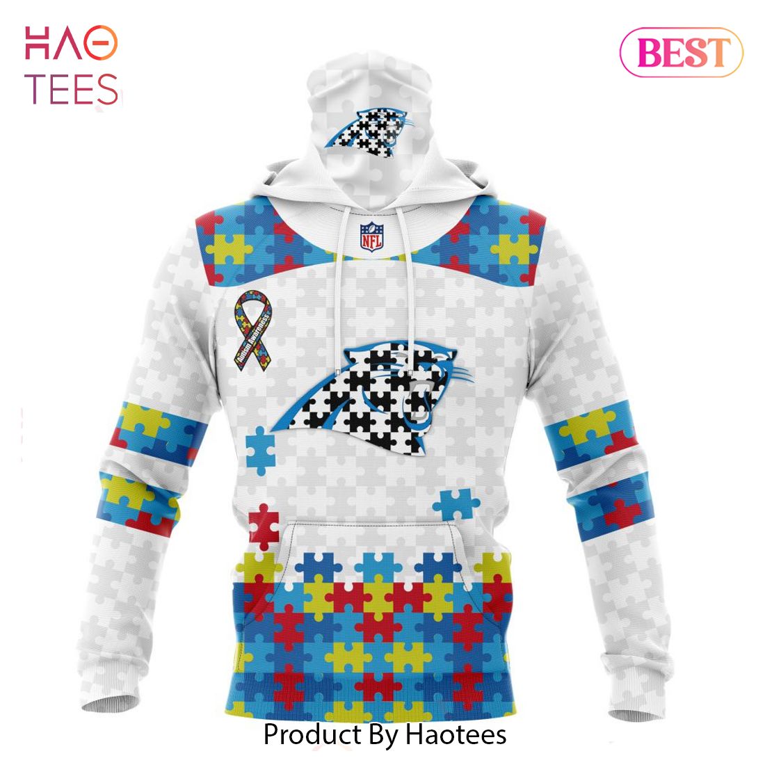 HOT NFL Carolina Panthers Special Autism Awareness Design Hoodie HOT NFL Carolina Panthers Special Autism Awareness Design Hoodie