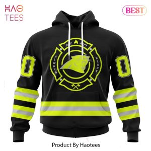 HOT NFL Carolina Panthers Special FireFighter Uniform Design Hoodie