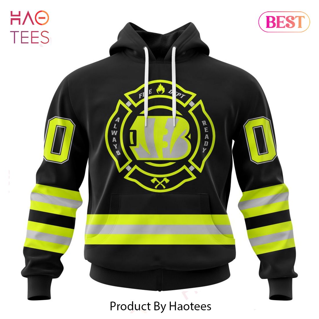 HOT NFL Cincinnati Bengals Special FireFighter Uniform Design Hoodie