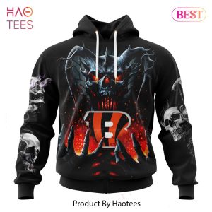 HOT NFL Cincinnati Bengals Special Skull Art Design Hoodie