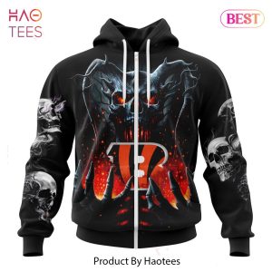 HOT NFL Cincinnati Bengals Special Skull Art Design Hoodie