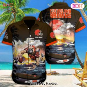 HOT NFL Cleveland Browns Special Hawaiian Design Button Shirt Hoodie
