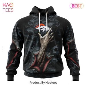 HOT NFL Denver Broncos Special Horror Skull Art Design Hoodie