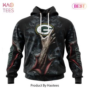 HOT NFL Green Bay Packers Special Horror Skull Art Design Hoodie
