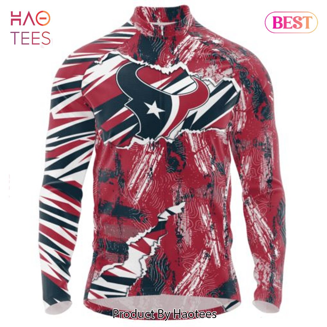 HOT NFL Houston Texans Special Mix Stripes Design Cycling Jersey Hoodie HOT NFL Houston Texans Special Mix Stripes Design Cycling Jersey Hoodie