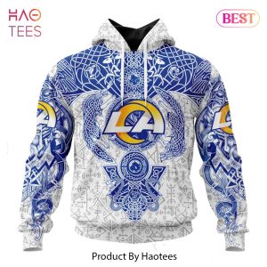HOT NFL Los Angeles Rams _ Norse Viking Symbols Hoodie