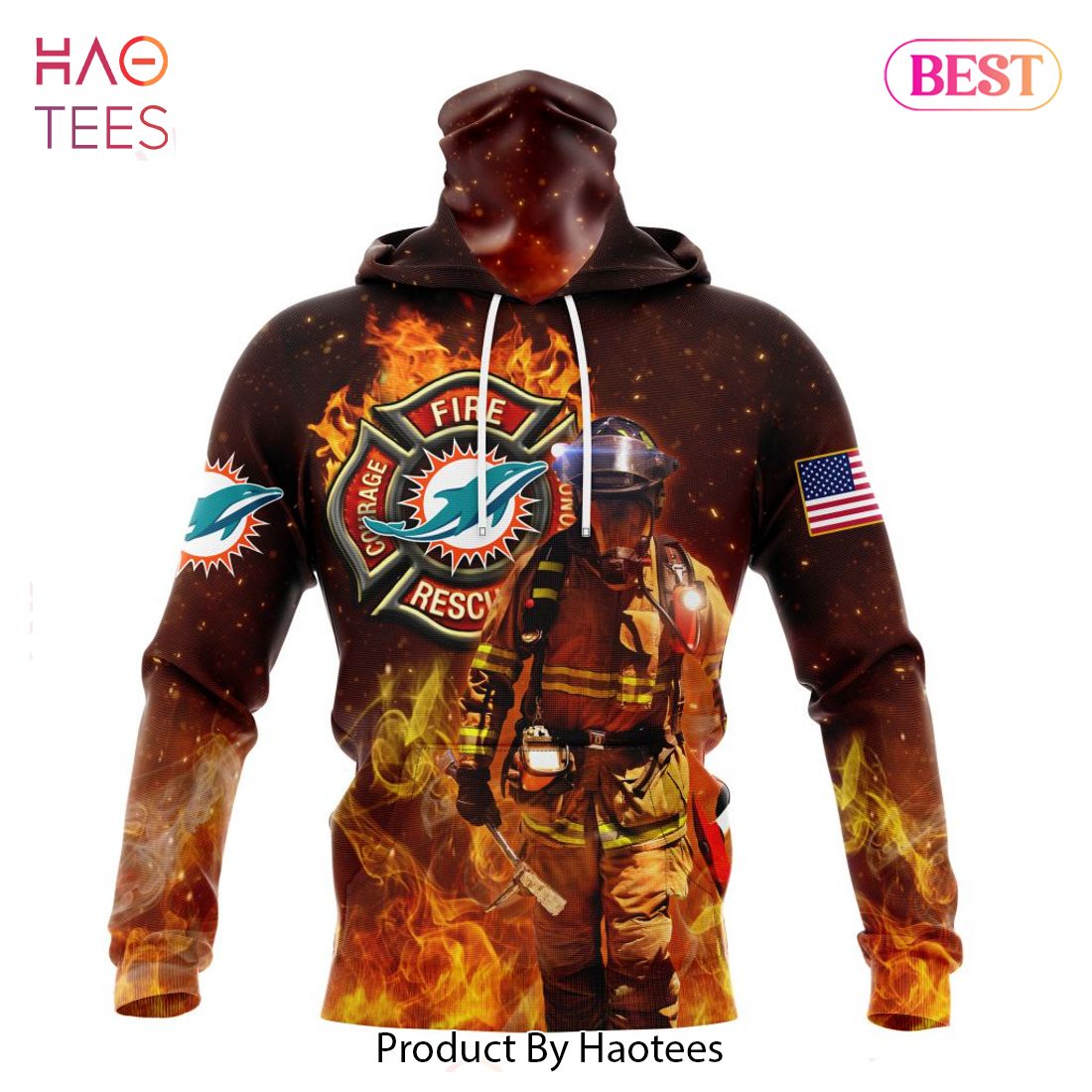HOT NFL Miami Dolphins Honor Firefighters - First Responders Hoodie HOT NFL Miami Dolphins Honor Firefighters - First Responders Hoodie