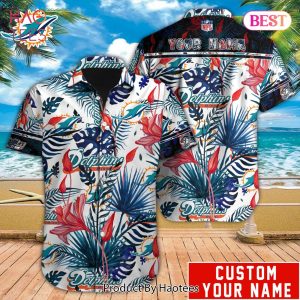HOT NFL Miami Dolphins Special Hawaiian Design Button Shirt Hoodie