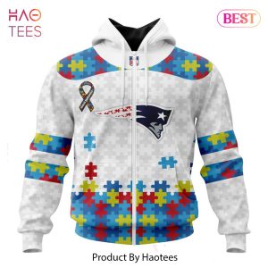 HOT NFL New England Patriots Special Autism Awareness Design Hoodie