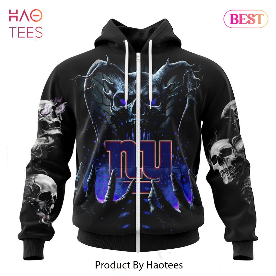 HOT NFL New York Giants Special Skull Art Design Hoodie HOT NFL New York Giants Special Skull Art Design Hoodie