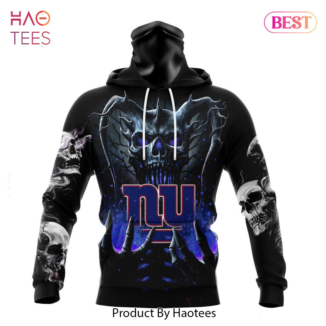 HOT NFL New York Giants Special Skull Art Design Hoodie HOT NFL New York Giants Special Skull Art Design Hoodie