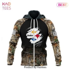 HOT NFL Pittsburgh Steelers Special Camo Hunting Design Hoodie