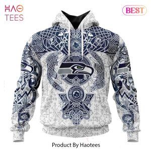 HOT NFL Seattle Seahawks _ Norse Viking Symbols Hoodie