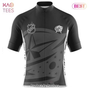 HOT NHL Columbus Blue Jackets Mono Cycling Jersey Jeysey