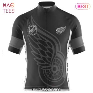 HOT NHL Detroit Red Wings Mono Cycling Jersey Jeysey