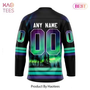 HOT NHL Minnesota Wild Special Design With Northern Lights Hockey Jersey Jeysey