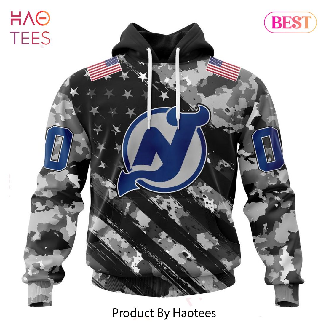 HOT NHL New Jersey Devils Special Camo Military Design Jeysey